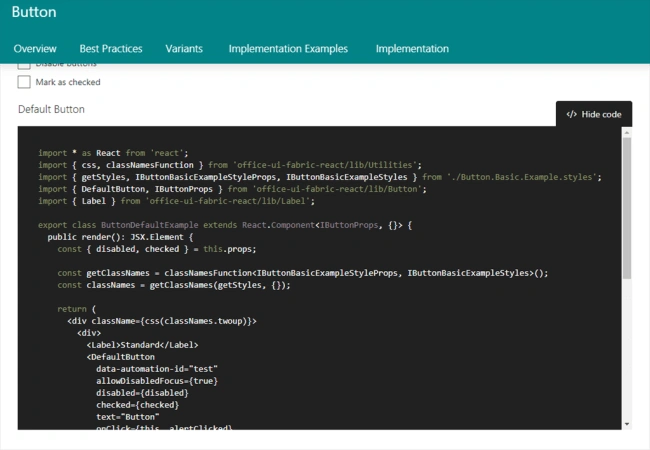 SharePoint Framework - Integrating Office UI Fabric