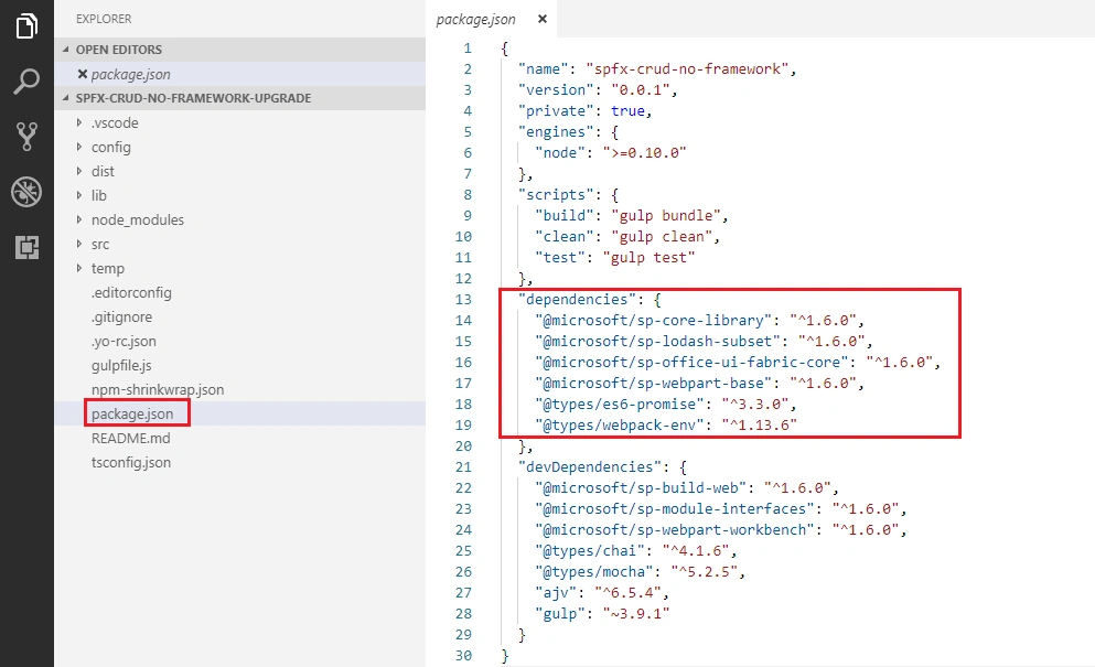 SharePoint Framework - Project Upgrade