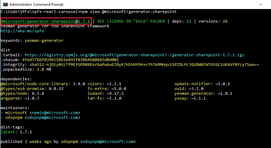 SharePoint Framework - React based Carousel
