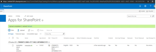 SharePoint Framework (SPFX) Extension - Add Custom Icon To List View Command Set