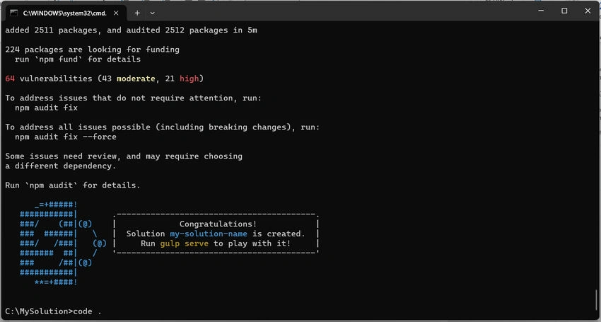 npm audit