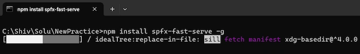 npm install spfx-fast-serve -g