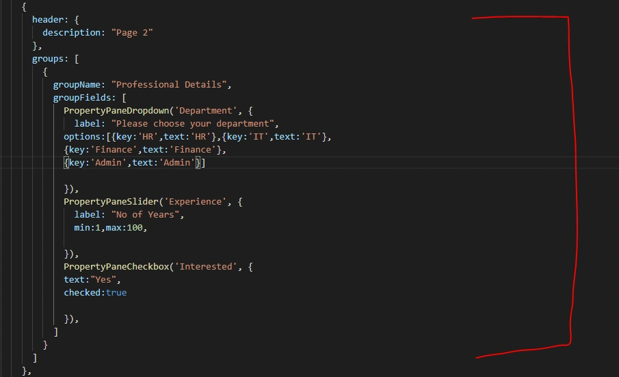 SharePoint Framework Webpart Property Pane Configuration With Custom Properties