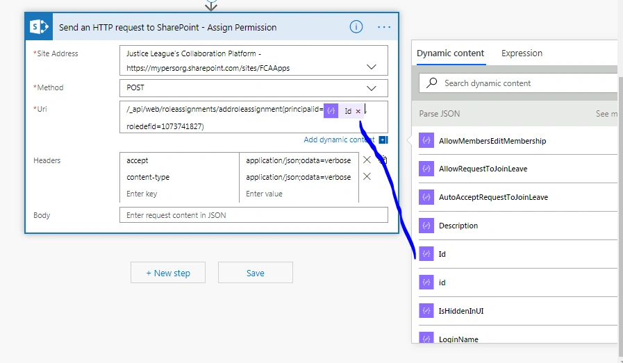 SharePoint Group Operations In Microsoft Flow