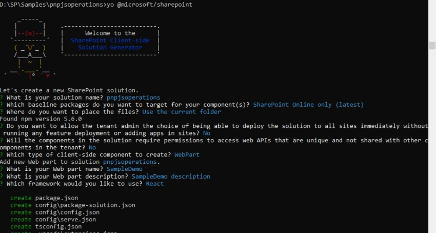 SharePoint ListItems CRUD Operations Demo Using PnP JS in React based SPFx Webpart