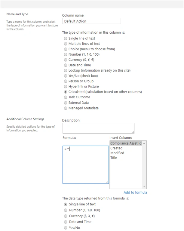 Add Custom Row actions in SharePoint list items with Column Formatting