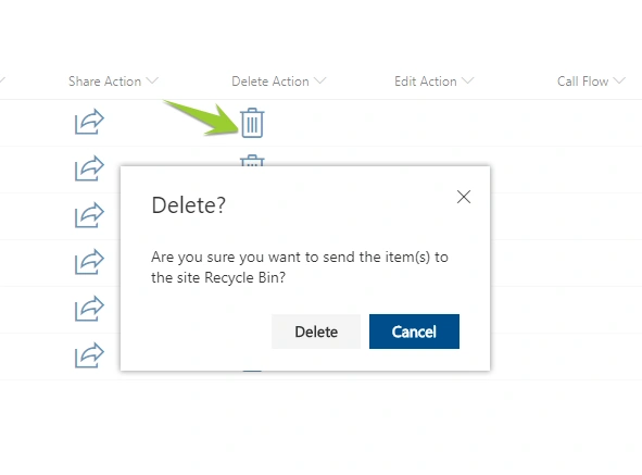 Add Custom Row actions in SharePoint list items with Column Formatting