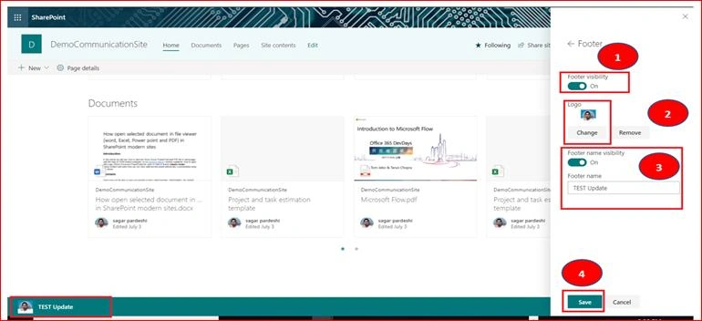 SharePoint Modern Communication Site No Code Feature For Header, Footer And Navigation