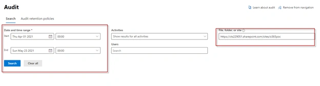 SharePoint Online Audit Logs
