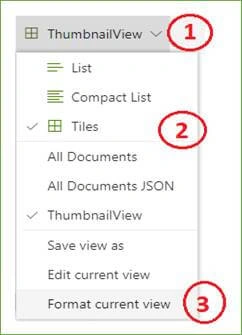 SharePoint Online Modern Document Library View Formatting - Thumbnail Along With Extension Icon And Created By