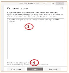 SharePoint Online Modern List View Formatting
