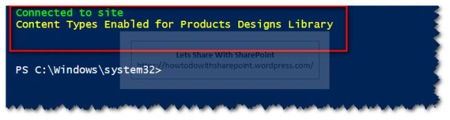 Working With List Content Types Using PowerShell