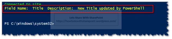 Working With List Fields Using PowerShell