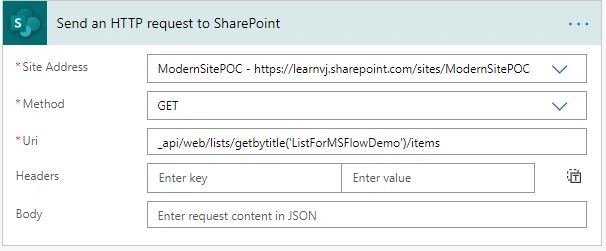 SharePoint Rest API In Power Automate (MS FLOW)