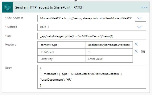 SharePoint Rest API In Power Automate (MS FLOW)