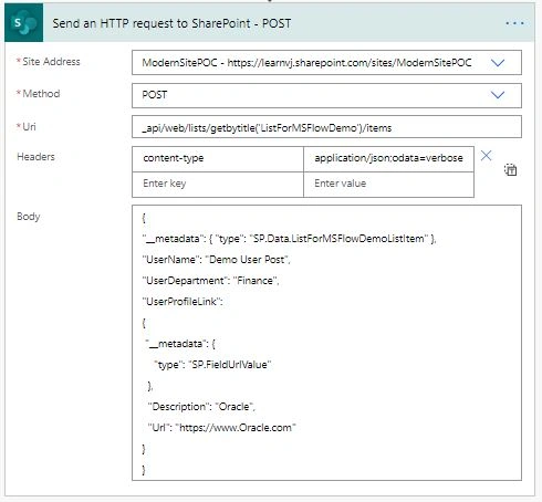 SharePoint Rest API In Power Automate (MS FLOW)