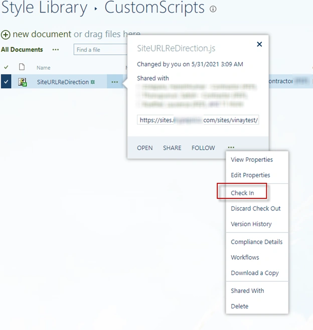 SharePoint Site URL Redirection