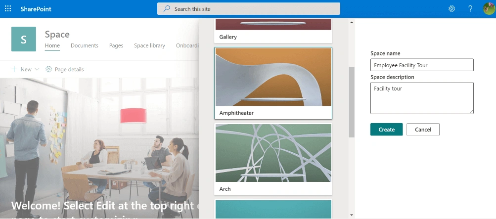 SharePoint Spaces