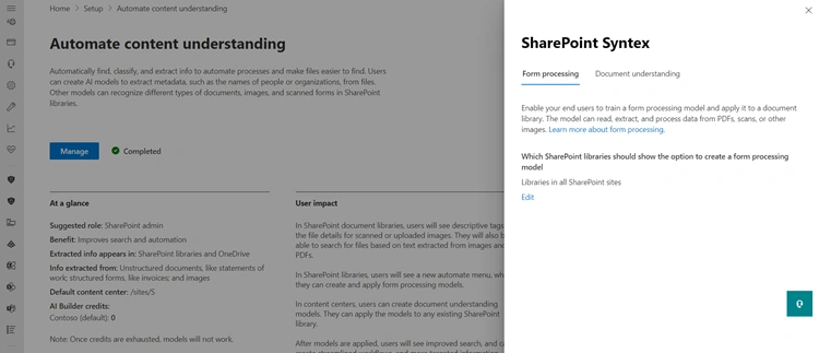 SharePoint Syntex – Set up Syntex in your tenant