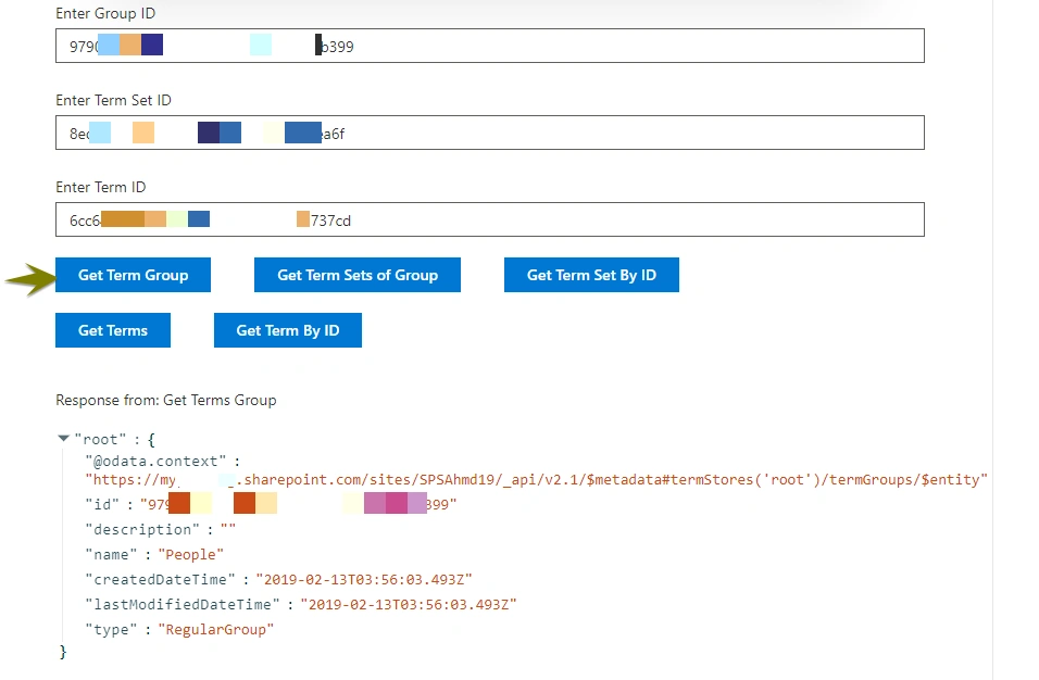 SharePoint Taxonomy Read Operations Using PnPJS