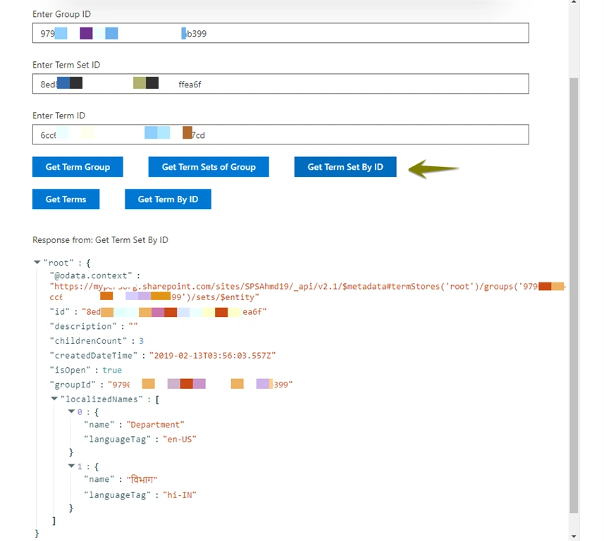 SharePoint Taxonomy Read Operations Using PnPJS