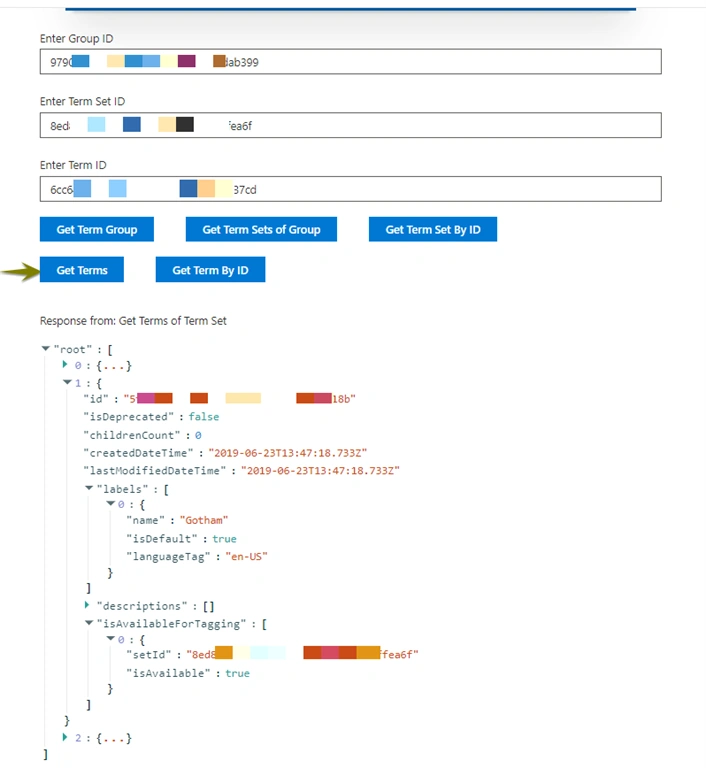 SharePoint Taxonomy Read Operations Using PnPJS