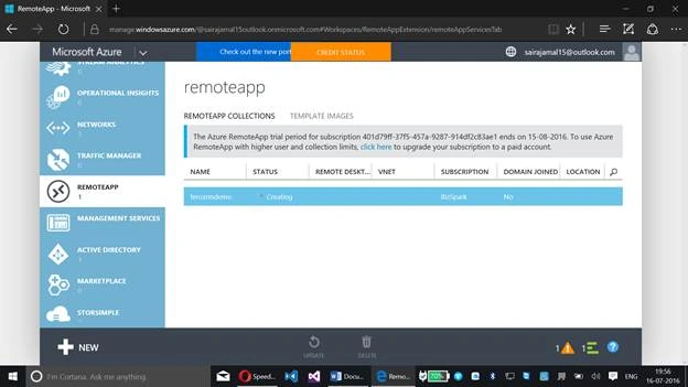 RemoteApp trial