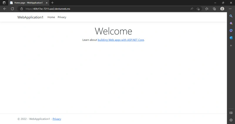 Sharing Web Apps Using Dev Tunnels In Visual Studio 2022