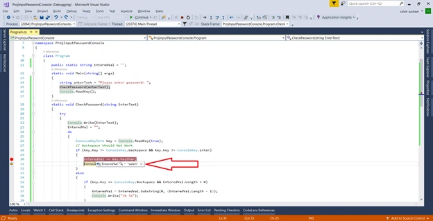 Show Asterisks Instead Of Characters For Password Input In Console Application