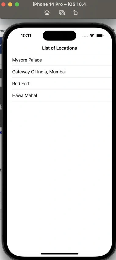 List