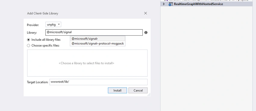 Signal-R with ASP.Net Core Hosted Service .NET 5