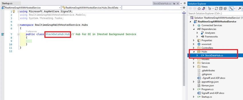 Signal-R with ASP.Net Core Hosted Service .NET 5