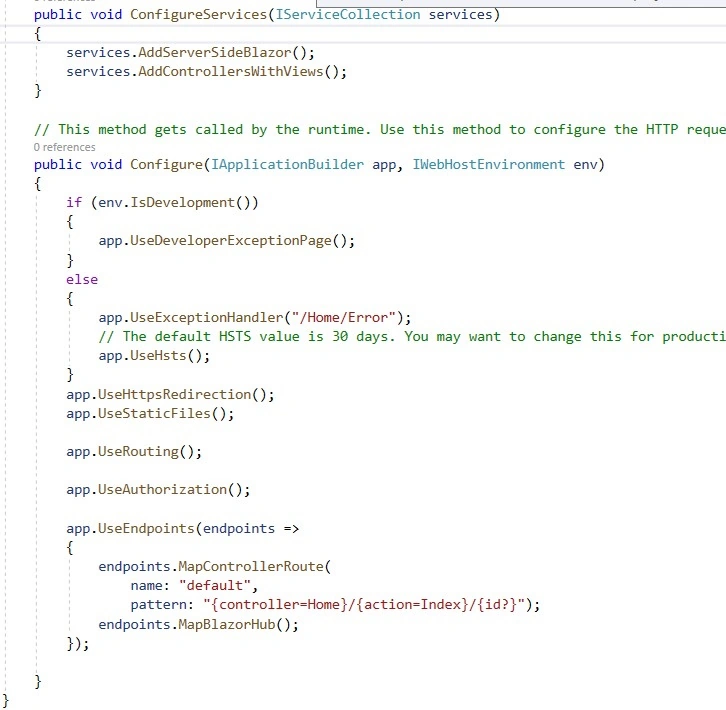 Configure service
