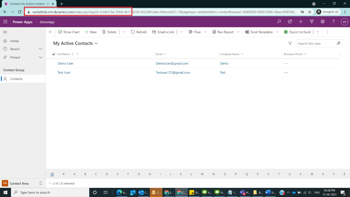 Simple Data Import of Contacts in Dynamics CRM Figure1