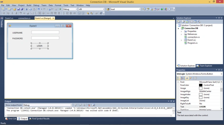 Simple Login Form C# With Database Mysql