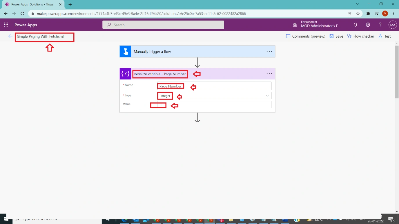 Simple Paging With FetchXML on Lists in Power Automate Figure 3