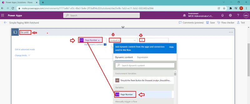 Simple Paging With FetchXML on Lists in Power Automate Figure 4