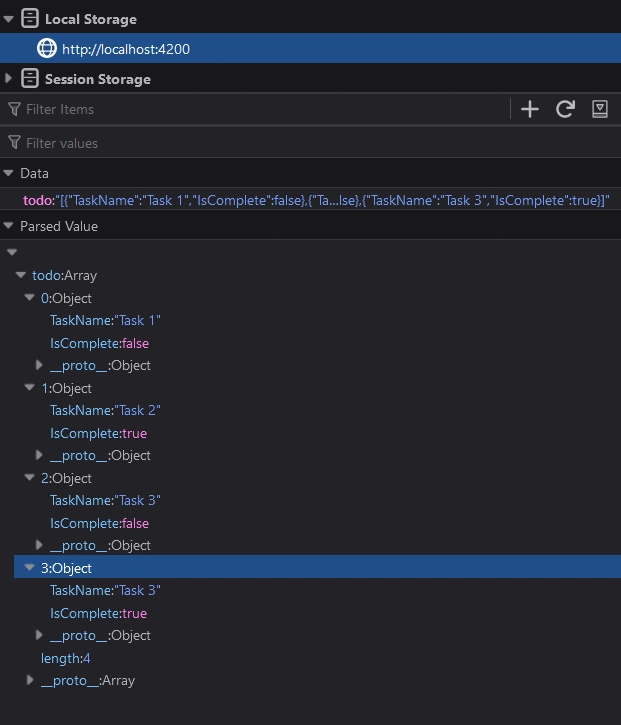 Simple Todo App in Angular With Local Storage