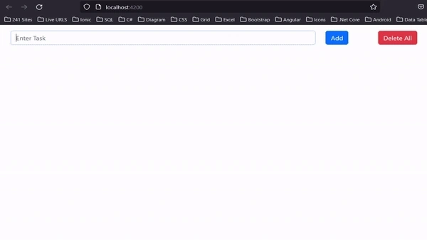 Simple Todo App in Angular With Local Storage