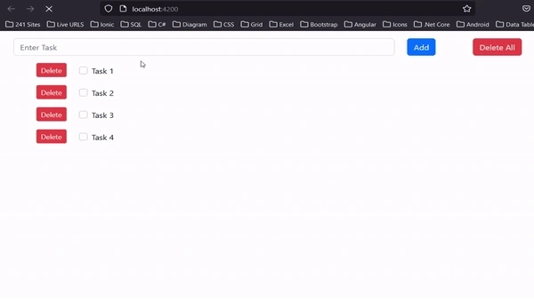 Simple Todo App in Angular With Local Storage