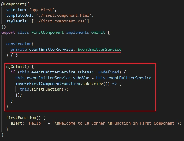 Simple Way To Execute A Function In A Component From Another Component