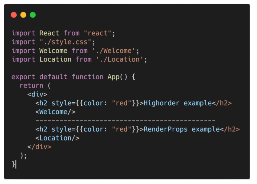 Simplified HOC's and RenderProps in React