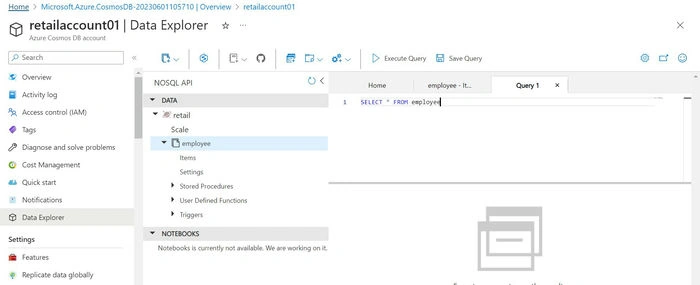  CRUD Operations using Azure Cosmos DB