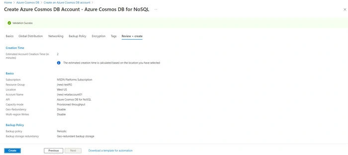  CRUD Operations using Azure Cosmos DB