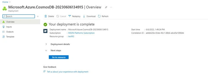  CRUD Operations using Azure Cosmos DB