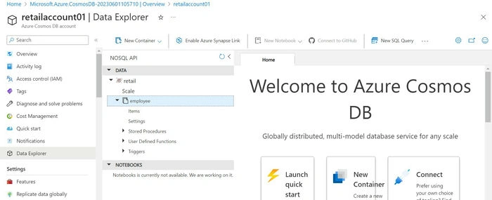  CRUD Operations using Azure Cosmos DB