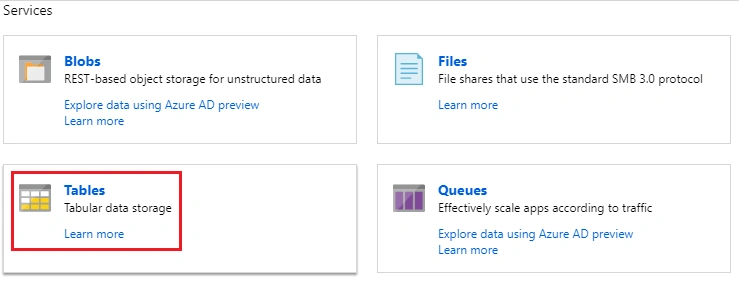 Single Page Application in Blazor with Azure Table Storage
