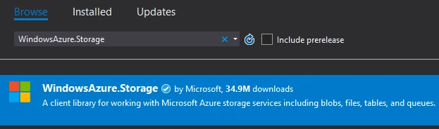Single Page Application in Blazor with Azure Table Storage
