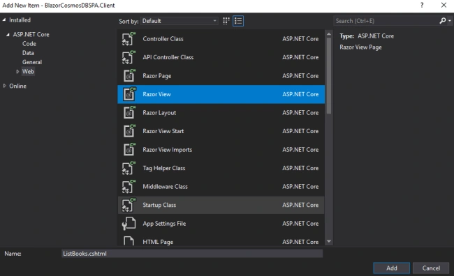 Blazor Application Development