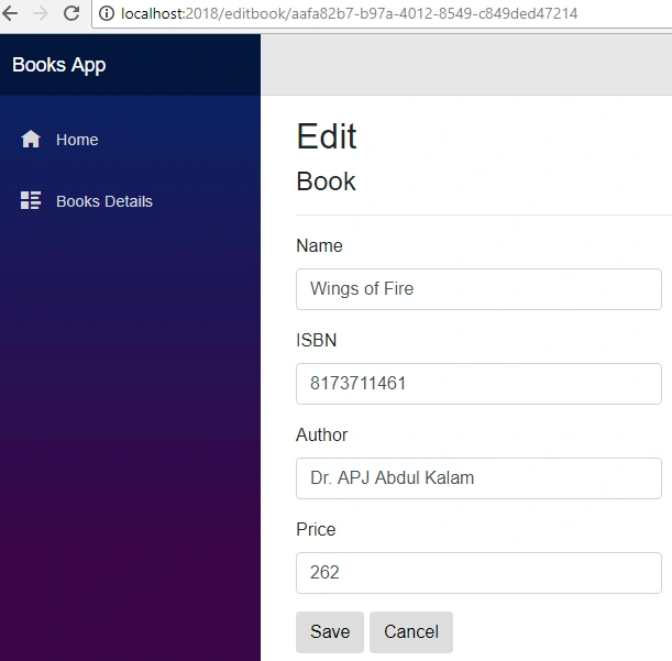 Edit book